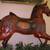 Solid Wood Carved LARGE Vintage Horse 13 thumbnail