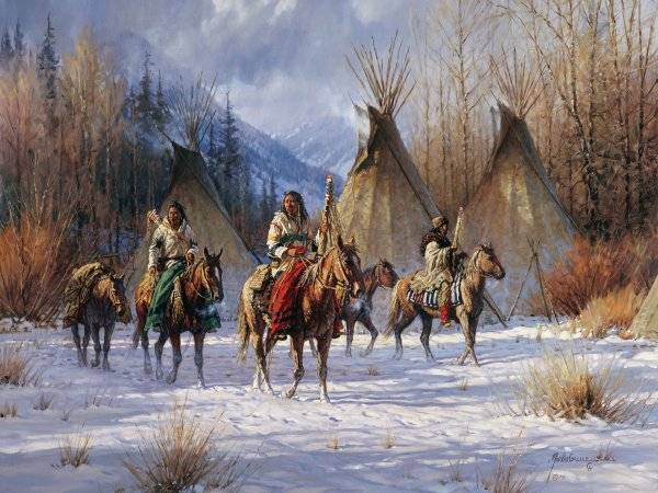 HUNTERS MORNING - NEW INDIAN PRINT 1