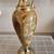 Vintage Onxy Marble Vase w/Brass Handle on Pedestal 9 thumbnail