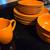(~**~**~)Pumpkin Colored Dinnerware Set(~**~**~) 2 thumbnail