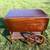 Beautiful Vintage Solid Wood Table with Fold Down Sides 24 thumbnail