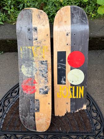 Broken skateboard decks 1