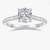 NEW 14k white gold moissanite ring - 1 ct carat 5 thumbnail