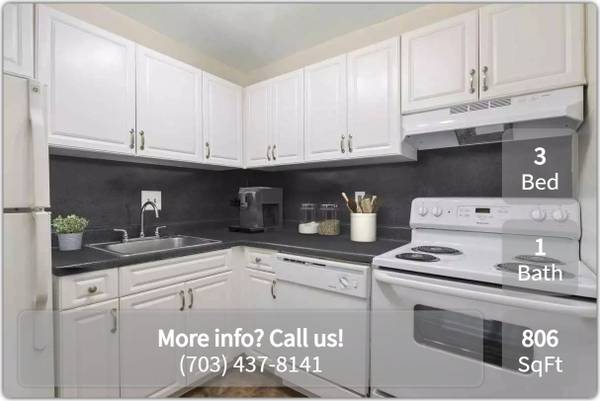 $2,374 / 3br - 806ft2 - Charming 3 bd/1 bth with great character! 806 sqft (Herndon)64040196948610120