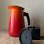 Mid Century Enamelware Pitcher, Flame Orange 2 thumbnail