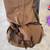 Large Brown Canvas Saddle Bags - Horse Riding 1 thumbnail