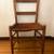 Vintage Mid 1800's Antique primitive ladder back chair w/ leather seat 1 thumbnail