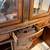 Solid wood table with matching curio cabinet 8 thumbnail