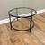 ROUND ACCENT TABLE - METAL FRAME - GLASS TOP - 16 1/2" x 26" 2 thumbnail