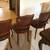 ANTIQUE WALNUT DINING TABLE + 4 CHAIRS 8 thumbnail