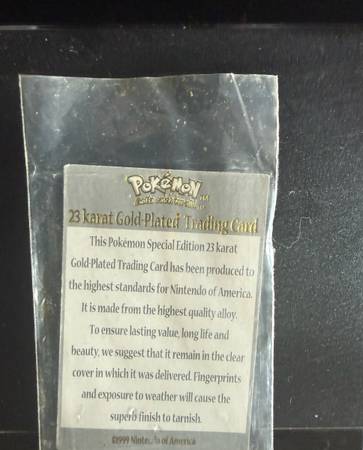 pokemon gold plated trading cards worth Pokmon 23 karat Played Pikachu #25 [Pre-Owned]  Infinity Flux Pokmon Special Edition 23 Karat