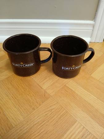 2-Forty Creek Metal  Camping Mug Cup 1