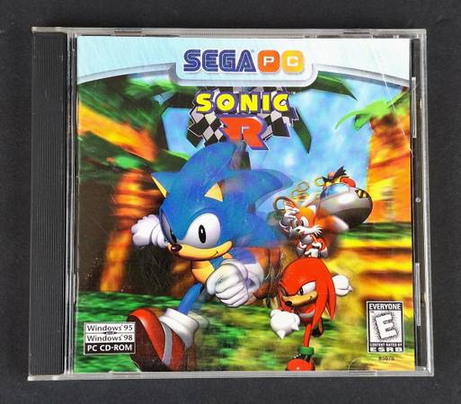SONIC R PC GAME [SEGA] WINDOWS 95/98 COMPLETE - DISC, MANUAL & CASE 1