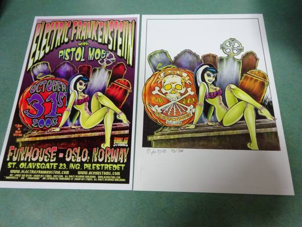 Johnny Ace Original Art and Gig Poster 1