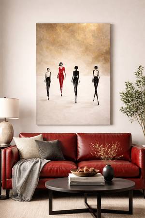 Modern Abstract Fashion Canvas – Statement Wall Art 1