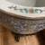 Vintage  large Asian fish bowl planter with stand 2 thumbnail