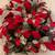 Christmas Decor 100+ Piece Lot Red Stems Leafs Flowers Poinsettia Garland Glitte 12 thumbnail