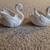 Norcrest Golden Dogwood Ceramic Swans Set 5 thumbnail