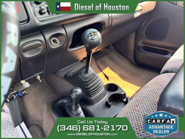 1998 DODGE RAM 2500 LARAMIE SLT 5.9L CUMMINS DIESEL 5SPD MANUAL 4WD - $29,995 (DIESEL OF HOUSTON)63621099728131123