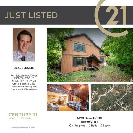 Charming Cabin for Sale in Swiss Mountain Estates, Midway, Utah! 1