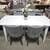 New! White Solid Wood Extendable Dining Table 3 thumbnail