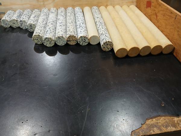 2 1/2 Inch Diameter Solid Foam Rolls 1