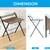 COMPUTER DESK - COMPACT FOLDING DESK - MODERN 6 thumbnail