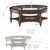 Cherry wood oval coffee table 1 thumbnail