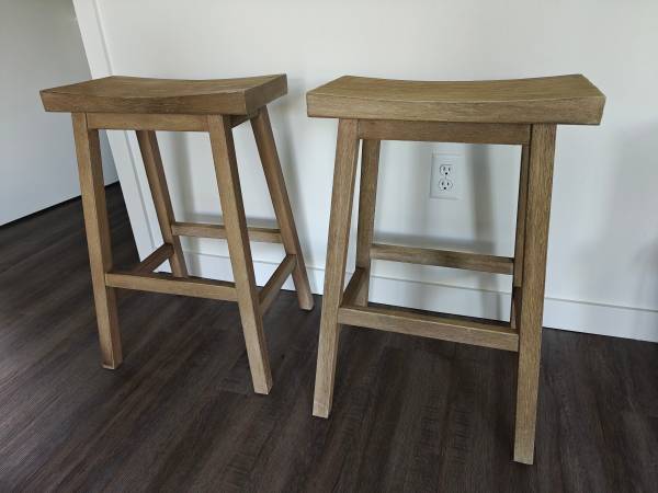 Pottery Barn Counter Height Stools (2) 1