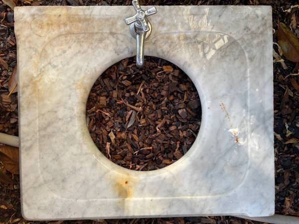 Vintage Marble Sink Top (24x20) 1