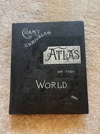 Cram Unrivaled world Atlas -1901 1