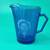 Shirley Temple Mini Pitcher Cobalt Blue Depression Glass Hazel Atlas 2 thumbnail