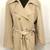 Jones New York Medium Trench Coat Khaki Double Breasted Beige Vintage 1 thumbnail
