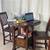 SPACE SAVER Drop Leaf High Dining Table & 4 Chairs PERFECT FOR STUDIO 14 thumbnail