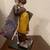 Japanese Geisha doll  wearing a pink  floral kimono with a golden fan 8 thumbnail