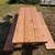 Handmade Redwood Picnic Table 7 thumbnail