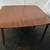 Mid century modern Walnut Veneer Dinning Table 3 leaves. 6 thumbnail