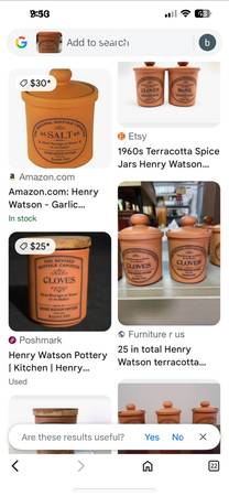8 pieces of canisters by Henry Watson - $60 (Pekin)62918311544451121