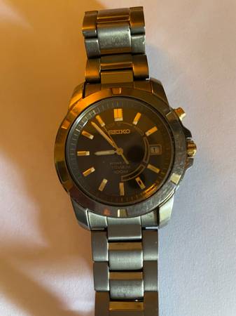 Nice Men’s Seiko Black Dial Watch 1