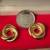 Brand New 18K Yellow Gold Studs Earrings (Made in Italy) 3 thumbnail