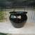 Small black glossy vase pottery planter 1 thumbnail