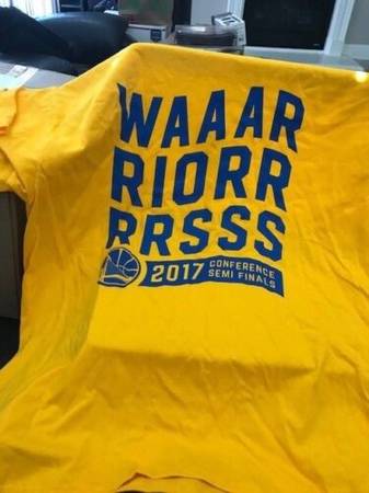 Golden State Warriors 2017 Conference Semi Finals T Shirt XL New!!! 1