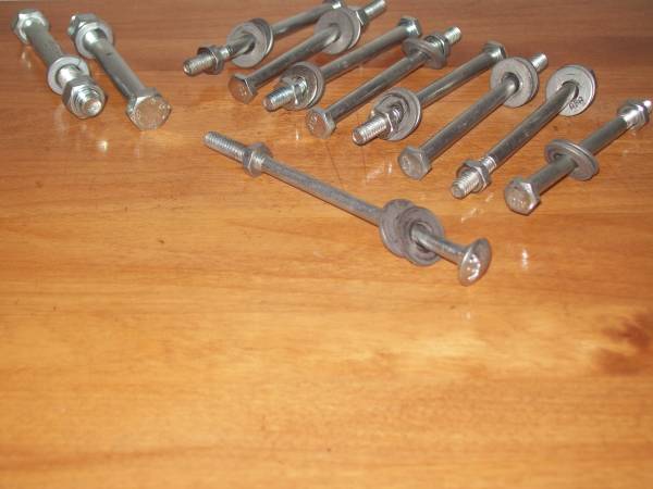 galvanized steel THRU-BOLT NUT WASHER assemblies 1