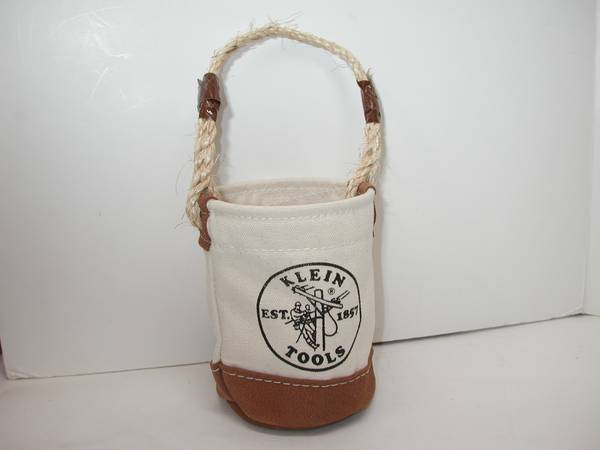 Klein Tools 5104MINI Mini Tool Bucket Leather Bottom 1