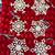 SNOWFLAKE Ornaments for the Holidays.  set of 6. 2 thumbnail