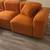 Modern Orange Couch/Sofa for sale 4 thumbnail