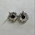 White Gold Black Diamond Studs Earrings 7 thumbnail