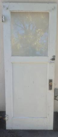 32x79.5" Top light door w/ mortise lockset 1