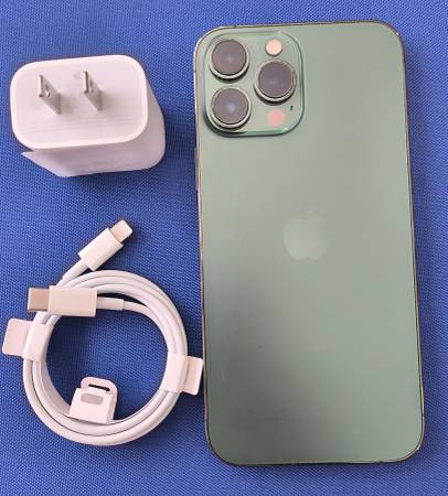 Green IPhone 13 ProMax Unlocked 256GB LIKE-NEW - $55063471266288003121