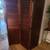 Solid Walnut Room Divider w/Adjustable Plantation Shutter Blinds 3 thumbnail